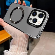 Casing For iPhone 13 12 11 7 8 12Mini 13Mini X XR XS XR Pro Plus ProMax Frosted Slim Shockproof Magn