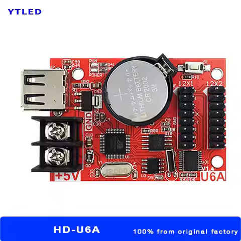 Hudiu U6A HD-U6A Control Card For Single Dual Color Led Screen P10 P8 P6 P20 Ads Sign
