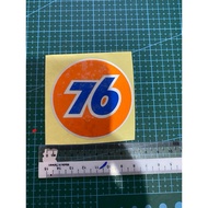 STICKERS MOTOR 76 LUBRICANT PANTUL CAHAYA