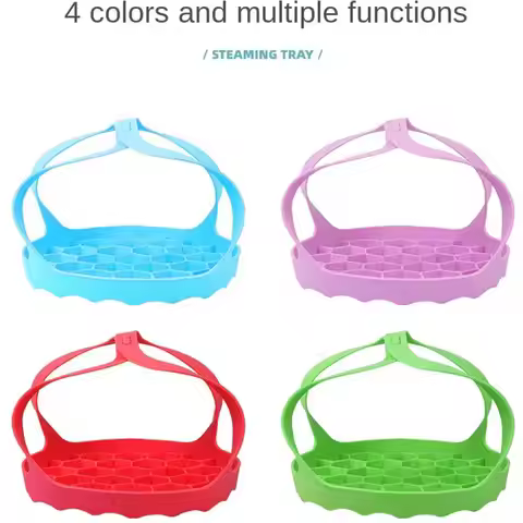 for Pot for 6 Qt/8 Qt Drain Rack Sling Steamer Kitchen Accessories Silicone Bakeware Lifter Pressure