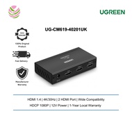 Ugreen Amplifier 1x2 HDMI Splitter Ugreen UG-40201-40201UK - Ugreen 2 Ports HDMI Splitter - Ugreen U