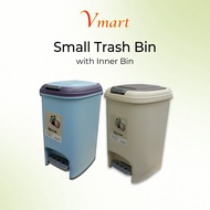 [10L / 15L / 20L] Rectangular Pedal Trash Bin with Inner Bin / Press-Type Dustbin / Plastic Bin