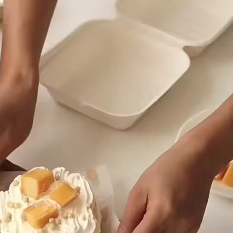 20pcs/set Eco-Friendly Burger Box Food Containers Baking Packing Dessert Container Sandwhich Takeout