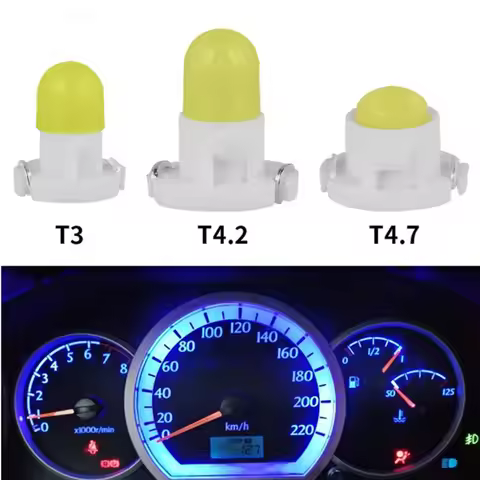 10/5PCS T3 T4.2 T4.7 COB Car LED Instrument Panel Lights Dashboard Indicator Central Control Lamp We