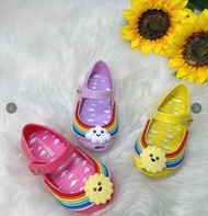 2023 Summer Melissa Boys Girls New Jelly Sandals Baby Kids Rainbow Fragrant Sandals Children's Beach Shoes