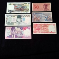 set campur uki/set uang kuno/uang kuno/uang lama indonesia