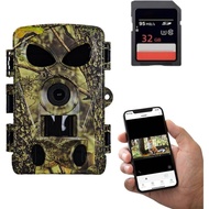 ZYJDGNNY 5K 60MP Outdoor measurement camera strap32GB Memory Card and Infrared Motion Detection Syst