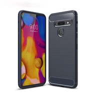 Carbon Fiber Case For LG G8s ThinQ G8 X G7 Plus G6 Luxury Soft Silicone Shockproof Back Cover For LG Velvet / G9 G8X ThinQ Shell