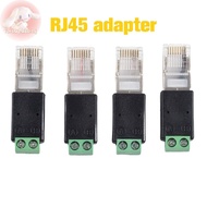 forstretrtomj RJ45 to RS485 Converter RJ45 Terminal Adapter RJ45 to RS485 Adapter Crystal Head to Te