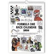 F1 Scrapbook Race Calendar 2026 – The Ultimate Fan’s Race-Ready Wall Calendar, F1 Calendar 2026 for 