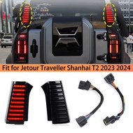 Fit for Jetour Traveller Shanhai T2 2023 2024 Car Rear Pillar Light LED Back Car Light Lamp Reflecto
