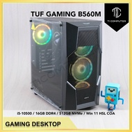 AERO VII ASUS TUF Gaming B560M-PLUS Intel i5-10500 16GB RAM 512GB NVMe SSD Win 11 HSL Refurbished De