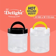 [SP8150]H165 x W115mm PET jar bottle plastic container biscuit jar biskut container biskut jar 饼干罐 罐