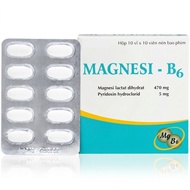KH Magnesium and Vitamin B6 Supplement Pills Help Sleep Well, Reduce Cramps - box of 100 pills