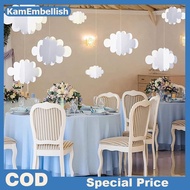 KamEm 16Pcs 3D Cloud Decorations White Hanging Clouds For Ceiling Cloud Party Decorations Cloud Orna