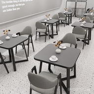 Commercial Burger Shop Table and Chairs Milk Tea Shop Fast Food Two Internet Celebrity Chair Combina