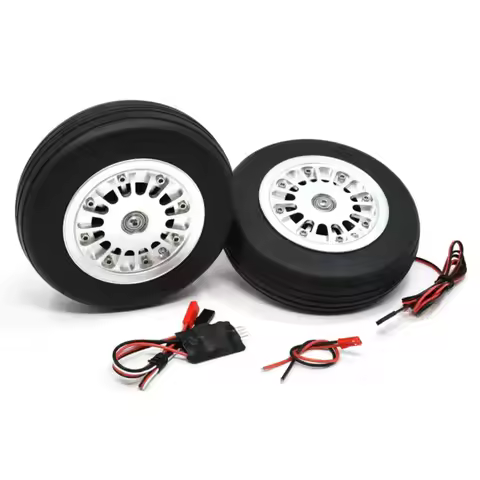 JP Hobby Electric Brake with 2x 136/36mm Wheels (8mm axle)(planes over 30kg)