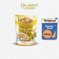 Diamond Grains กราโนล่า สูตร Original Granola ขนาด 500 กรัม รส Bana nana (กล้วย)