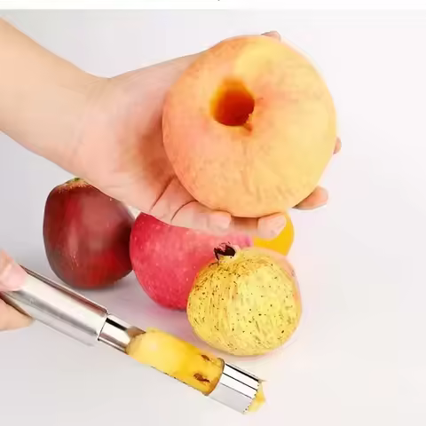 Stainless Steel Fruit Corer Apple Seed Remover Home Vegetable Tool for Red Dates Pear Hawthorn Cool