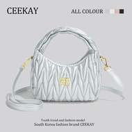 Ceekay Original Niche Design Ruched Underarm Bag Fancy Accessible Luxury Bag Female Summer 2024 New 