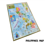 World Map/Asia Map/Philippine Map/ Periodic Table 30x45cm Aprrox with Sealed Plastic