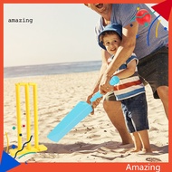 [AM] Kids Cricket Play Kit Junior Cricket Playset Kids Cricket Set for Beginners – Bat Stumps Ball K