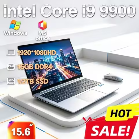 High Performance New Laptop Intel Core i9 9900 16GB DDR4 1TB/2TB SSD (Notebook PC) 2026 Portable Com