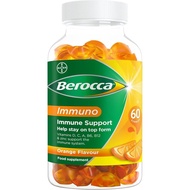 Berocca Immuno Multivitamin Gummies - Immune System Support Including Vitamin D, C, A, B-Complex (B6