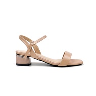 Giày Sandal Nữ Đế Vuông 3 Phân Dép Guốc Cao Gót Quai Ngang 3cm Da Mềm NUDDO _ N305