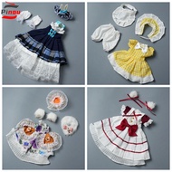 PINOU 30cm Doll Princess Suspender Dress, Stylish Lolita 1/6 BJD Doll Outfit, Cute Kawaii 30cm BJD D
