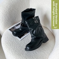 Heel Height 9cm Chunky Heel Medium Boots