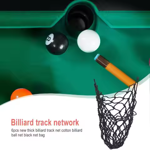 6 Pcs Pool Table Net Bag Billiards Net Pocket Pool Table Accessories Billiards Table Pocket Billiard