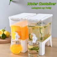 3.5 L Transparent Water Container Juice Drink Pitcher Large Capacity Cold Water Pitcher with Faucet