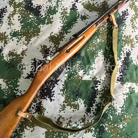 Original Chinese Military Surplus Ppsh pps mosin nagant 7.62mm Double Long Leather Buckles Gun Sling