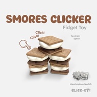 CLICK-ET! Smores Clicker Fidget by SLYCELAB 3D Printed Cute Aesthetic Fidget Toy for Stress relief