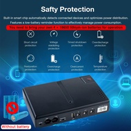 1018L UPS Uninterruptible Power Supply DC Backup 18650 Battery Power WIFI Router Optical Modem Built