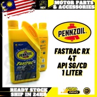 PENNZOIL FASTRAC RX 4T API SG/CD 4-STROKE ENGINE OIL MINYAK HITAM MINYAK PELINCIR MINYAK PELICIN MIN