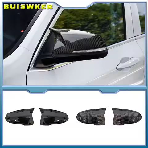 Carbon Fiber Look Black Rearview Mirror cover for BMW F44 F40 G29 2020+ F48 F49 F52 2019-2020 For X2
