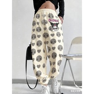 2025 Spring/Summer Casual Wear: Moli Women's Sport Pants - Pink Kitty Cat Style Pants - Outdoor Men'