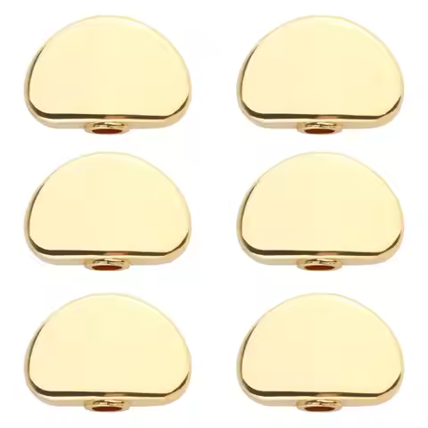 Acoustic Guitar Tuning Peg Button Gold Metal Key Cap Replacement Parts Set for Guitar Tuning and Rep