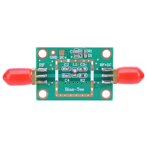 10MHz-6GHz DC Blocker Coaxial Feed RF DC Bias Blocker DC 1-50V RF DC Isolator LNA Bias Tee Module fo