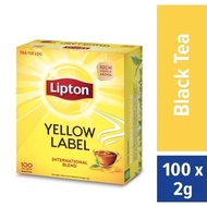 [100 ซอง] Lipton Yellow Label tea Black tea ชาลิปตัน ชาดำ 2g