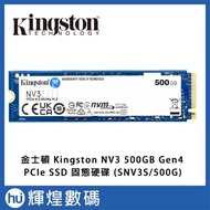 Kingston NV3 500GB Gen4 PCIe SSD Solid State Drive (SNV3S/500G)