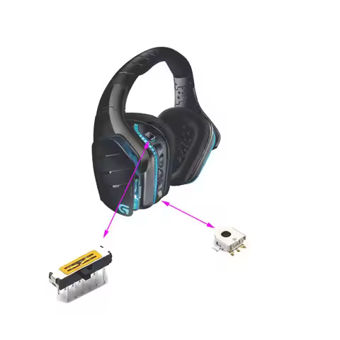 Replacement Headphone Volumn Controller Power Slider of Logitech G933 G633 G935 G533 G733 A50 Gaming