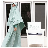 WANOJA HIJAB - NURI DRESS SET AQUAMARINE - GAMIS CERUTY FREE CADAR - GAMIS TERPOPULER