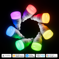 Yeelight Smart Bulb D1 E27 RGB LED Light Lampu Bilik Tidur Lampu Gaming Room Decor Matter Thread App