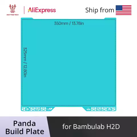 BIGTREETECH Panda Build Plate CryoGrip Pro 350x325mm Double-side Heatbed 3D Printer Parts For Bambul