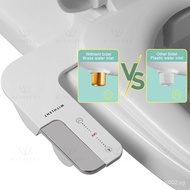 Bidet Toilet Seat Attachment Water Spray - Non-electric Bidet Dual Nozzles for Frontal &amp; Rear Wash K54M