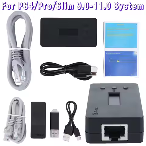 Adapter One-Key JB Tool Mod Kit Modification Kit with Ethernet Type-C Cable Game Accessories For PS4