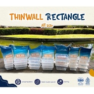 650ml 25pcs Food Container Rectangular Plastic Food Container with Lid